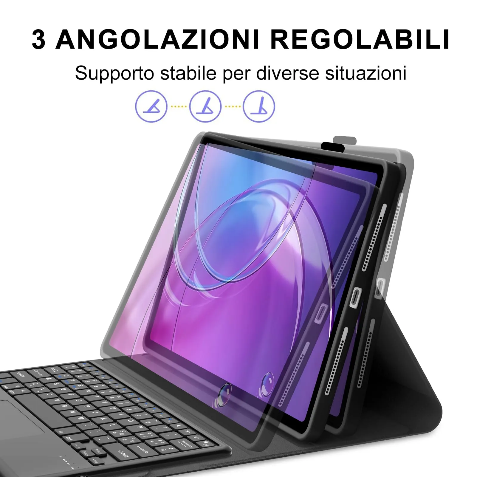 Cover Tastiera per Lenovo Idea Tab Pro Gen 2 13 Pollici 2026 con Touchpad - immagine 7