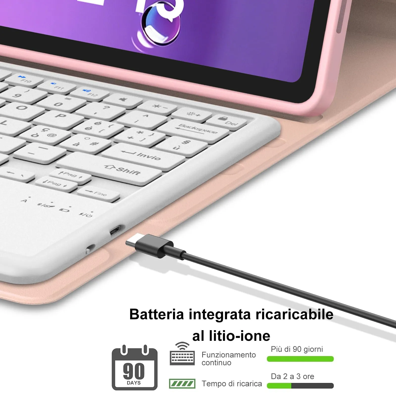 Cover Tastiera per Lenovo Idea Tab Pro Gen 2 13 Pollici 2026 con Touchpad - immagine 4