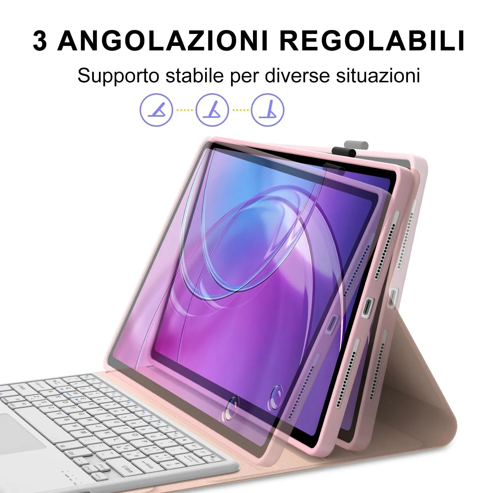 Cover Tastiera per Lenovo Idea Tab Pro Gen 2 13 Pollici 2026 con Touchpad - immagine 7