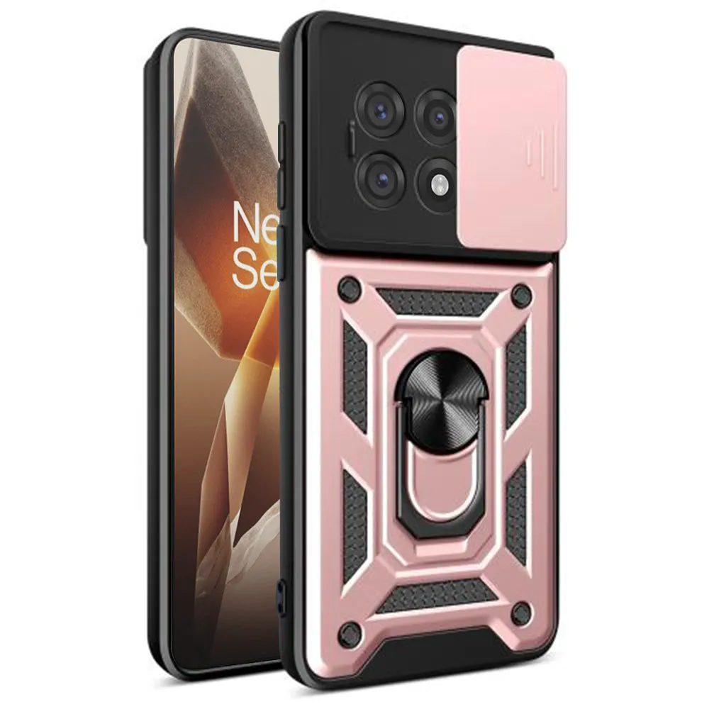 Custodia per OnePlus 13R, Techsuit, CamShield, Rosa - immagine 1