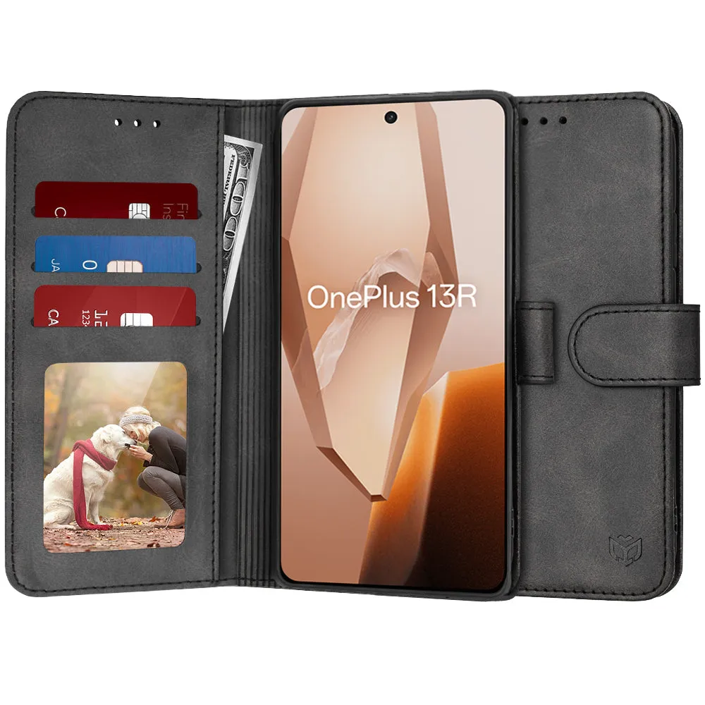 Custodia per OnePlus 13R, Techsuit, Diary Book, Nera - immagine 1