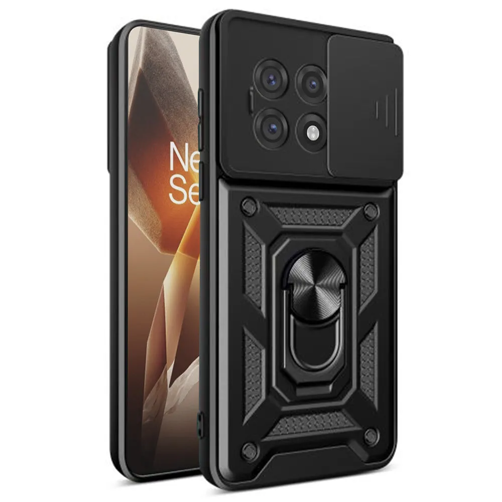 Custodia per OnePlus 13R, Techsuit, CamShield, Nera - immagine 1