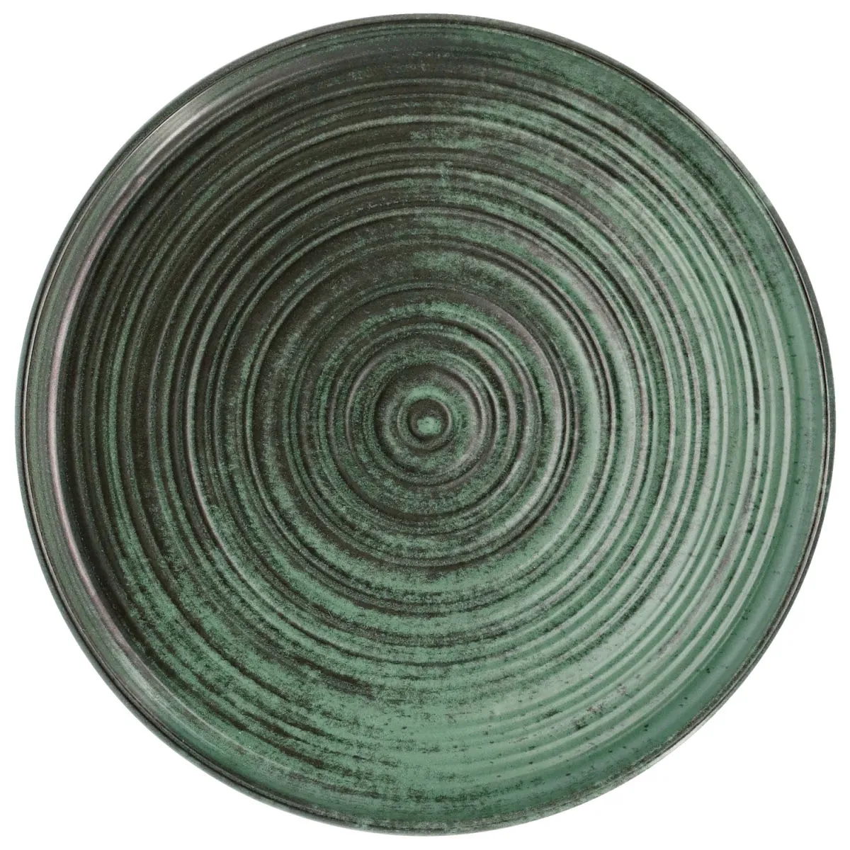 6x VEGA Piatto Etana piano; 21x1 cm (ØxH); verde; rotonda; 6 pz. / Pacco - immagine 1