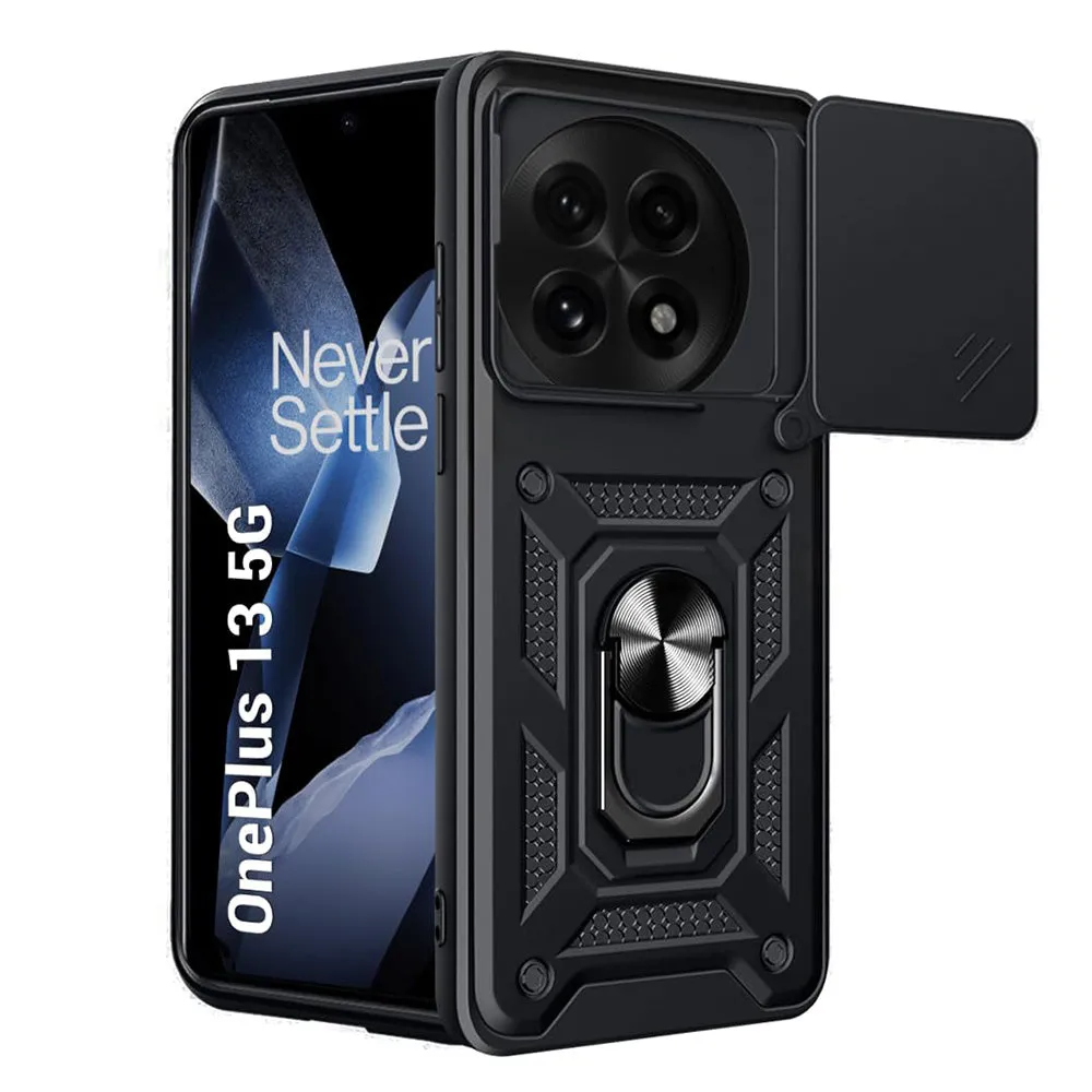 Custodia per OnePlus 13, Techsuit, CamShield, Nera - immagine 1