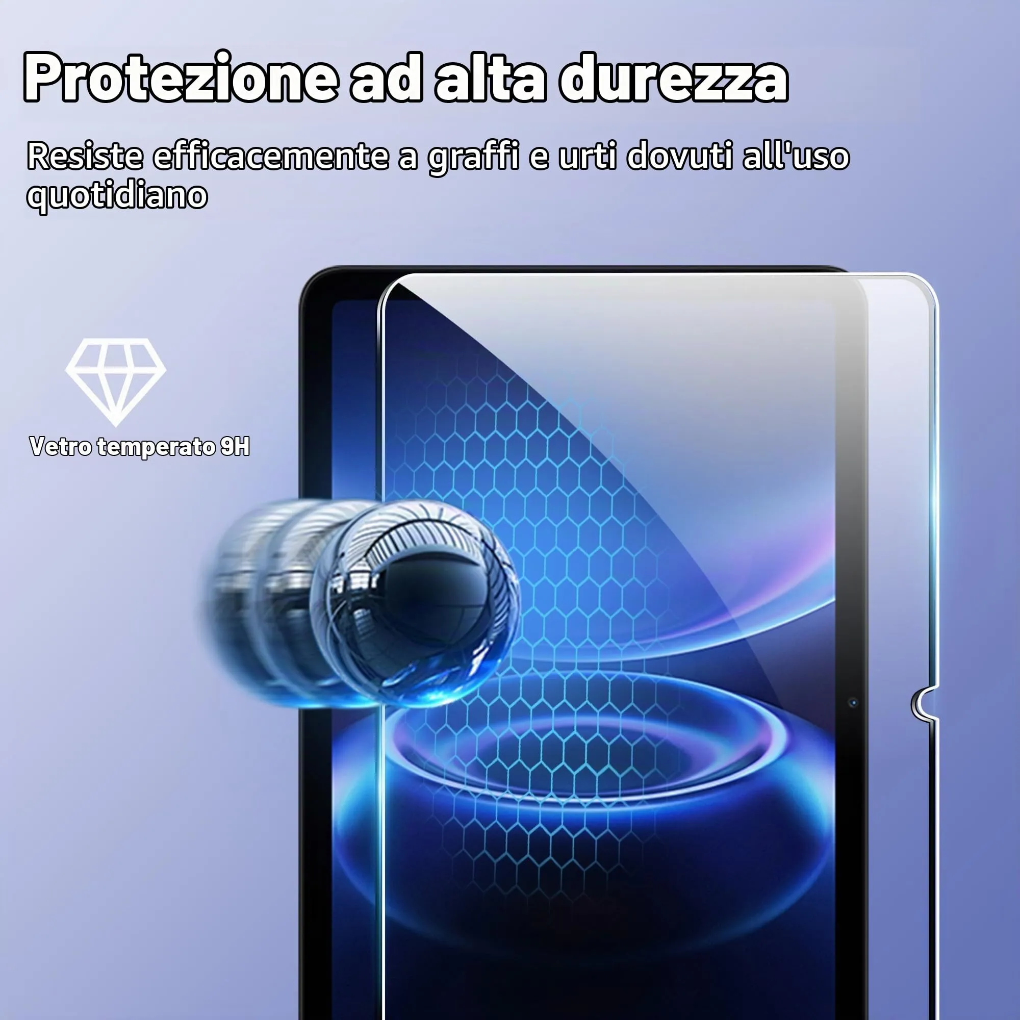 CAUHENYEE Pellicola Protettiva per Xiaomi Redmi Pad 2 9.7" Vetro Temperato, Confezione da 2 HD Trasparente Pellicola Protettiva in Vetro Protettiva per Xiaomi Redmi Pad 2 9.7", AntiGraffio - immagine 6