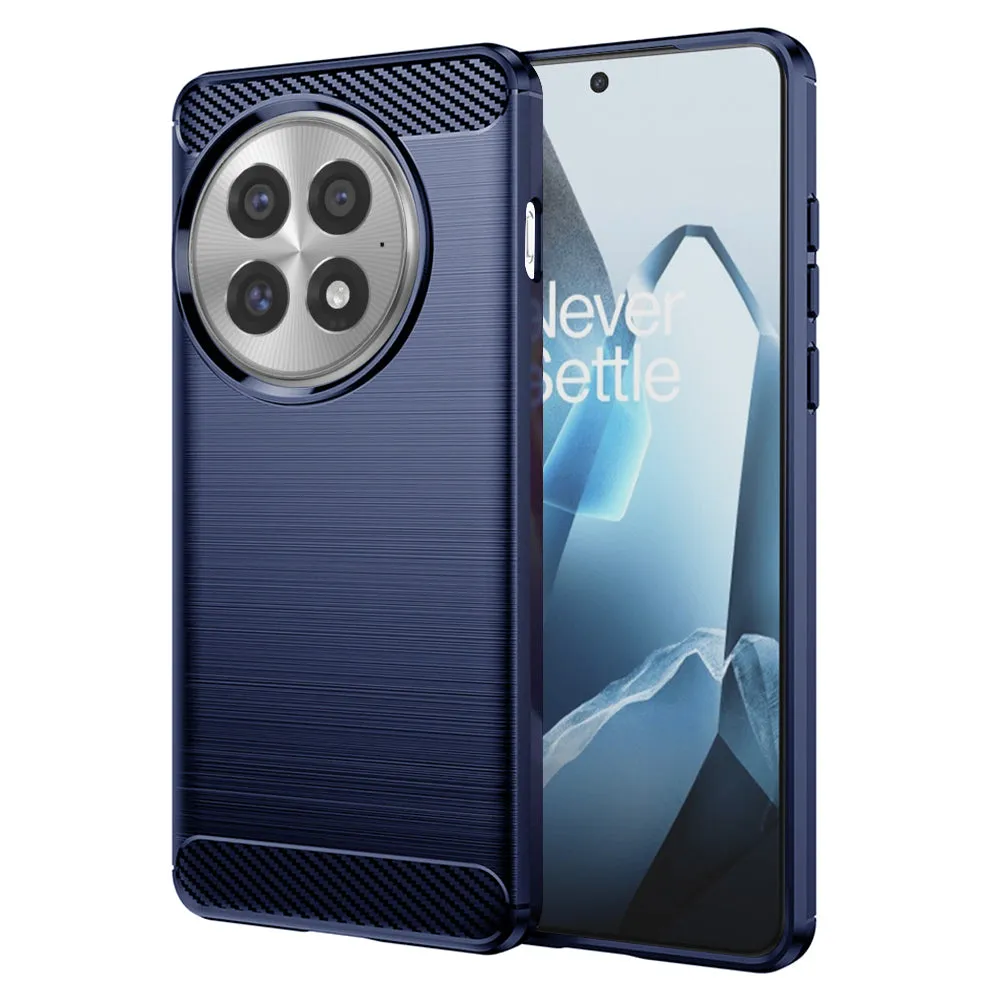 Custodia per OnePlus 13, Techsuit, Carbonio, Blu - immagine 1