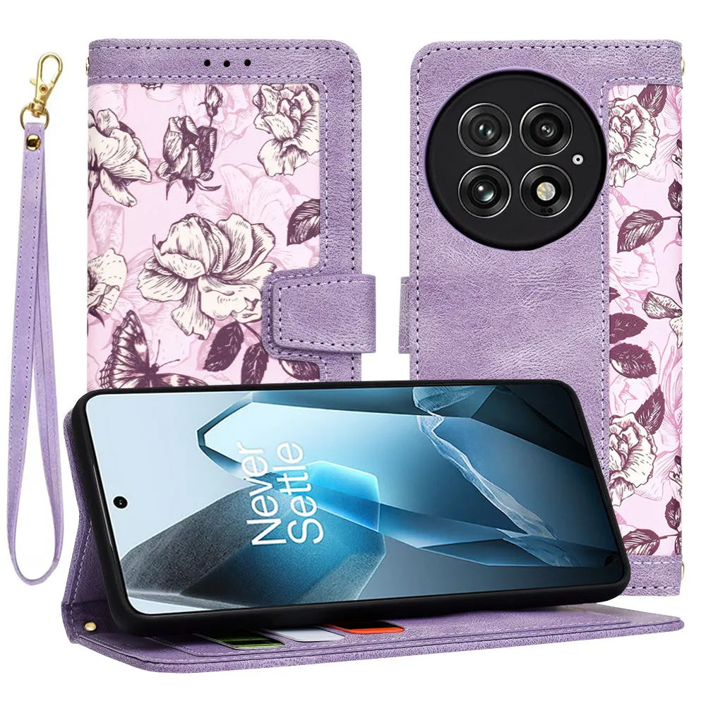 Custodia per OnePlus 13, Techsuit, FlipCraft, Viola - immagine 1