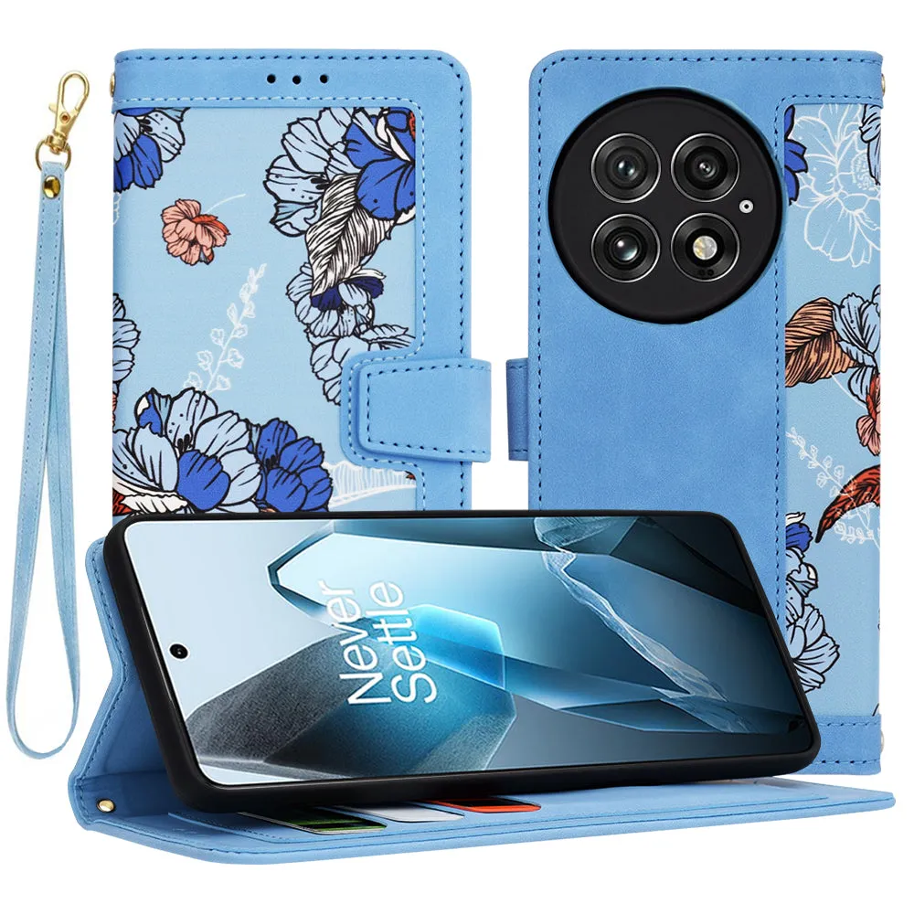 Custodia per OnePlus 13, Techsuit, FlipCraft, Blu - immagine 1