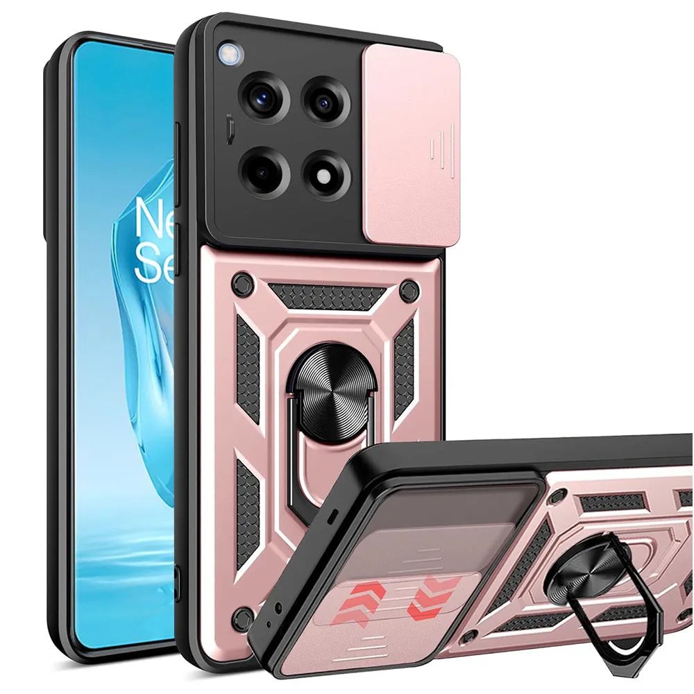 Custodia per OnePlus 12R, Techsuit, CamShield, Rosa - immagine 1