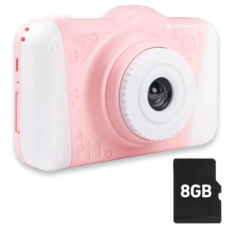 Pacchetto foto Agfa Realikids Cam 2 rosa + scheda SD da 8 GB - immagine 1