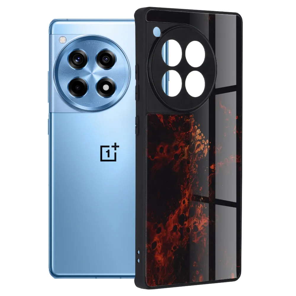 Custodia per OnePlus 12R, Techsuit, Glaze, Rossa - immagine 1