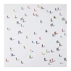 FIGURES Stampa su tela (80x80cm) 0245276 - immagine 1