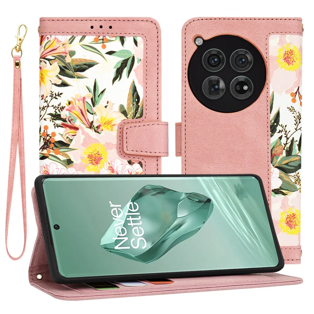 Custodia per OnePlus 12, Techsuit, FlipCraft, Rosa - immagine 1