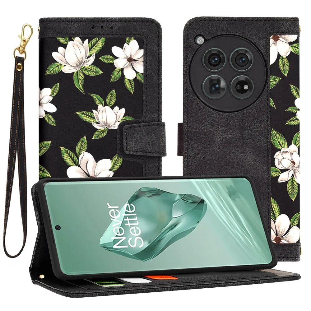 Custodia per OnePlus 12, Techsuit, FlipCraft, Nera - immagine 1