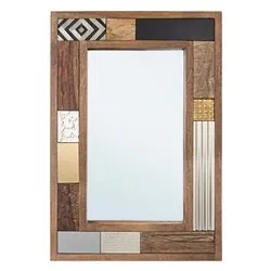 DHAVAL Specchio senza luce Multicolor (100x70cm) - immagine 1