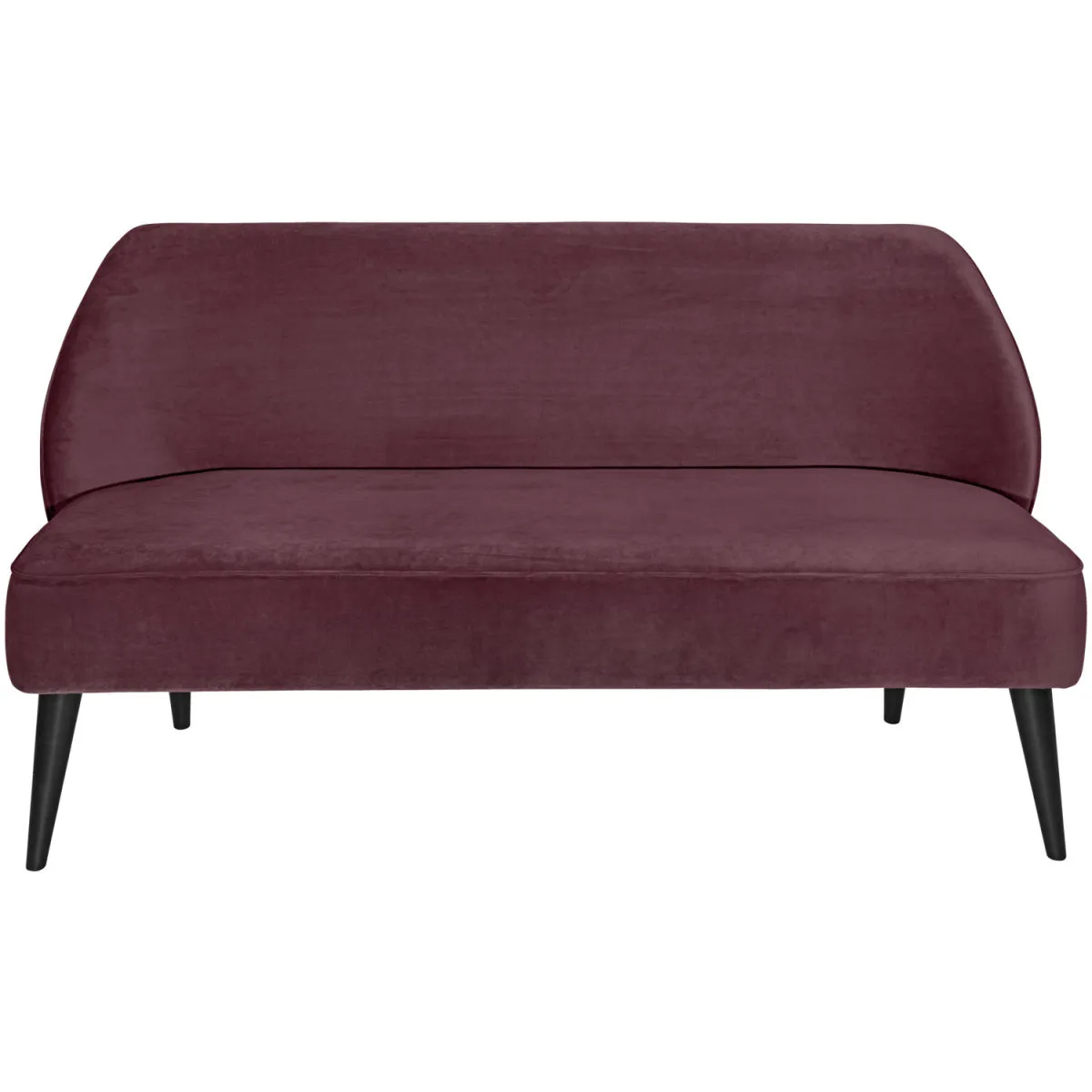 VEGA Divano Houston in velluto; 155x60x82 cm (LxPxH); seduta violetto - immagine 1