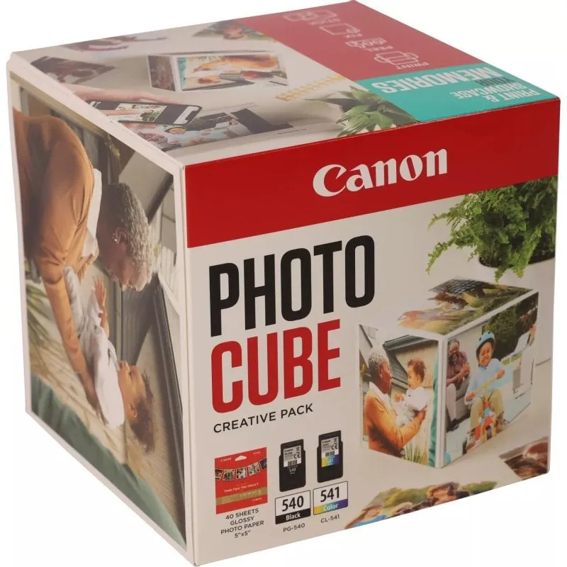 Cornice magnetica Canon Photo Cube Pack + inchiostri PG-540/CL-541 + 40 fogli di carta fotografica blu - immagine 1