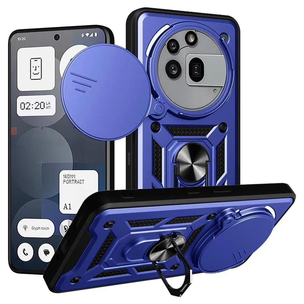 Custodia per Nothing Phone (3a) Pro, Techsuit, CamShield, Blu - immagine 1