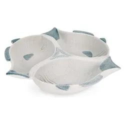 Pesce (1pz) ORTIGA Bianco e Blu 0143450 - immagine 1