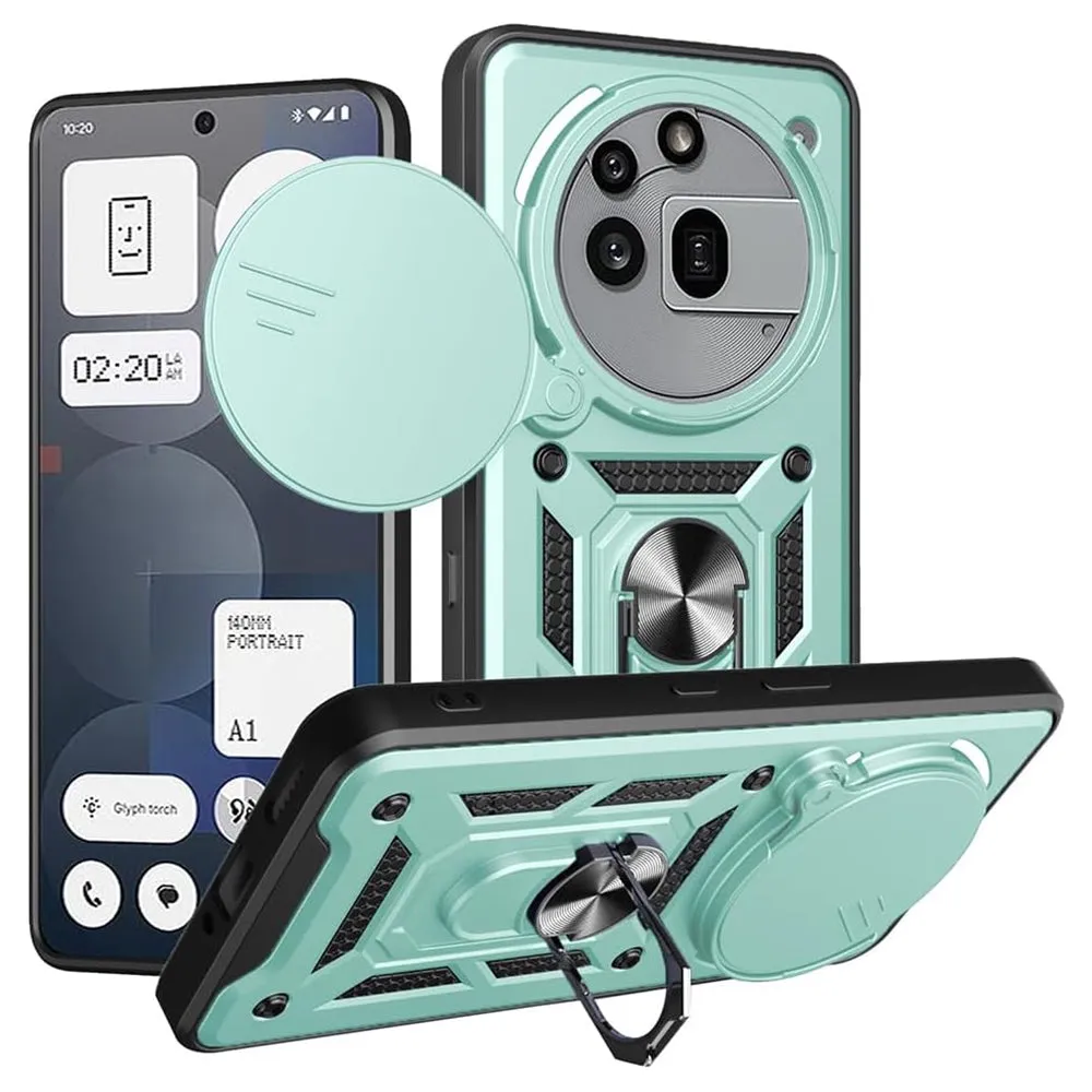 Custodia per Nothing Phone (3a) Pro, Techsuit, CamShield, Verde - immagine 1