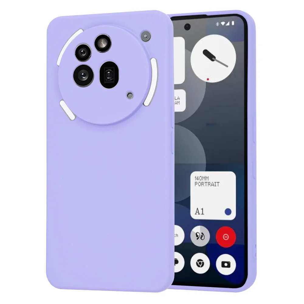Custodia per Nothing Phone (3a) Pro, Techsuit, SoftFlex, Viola Chiaro - immagine 1