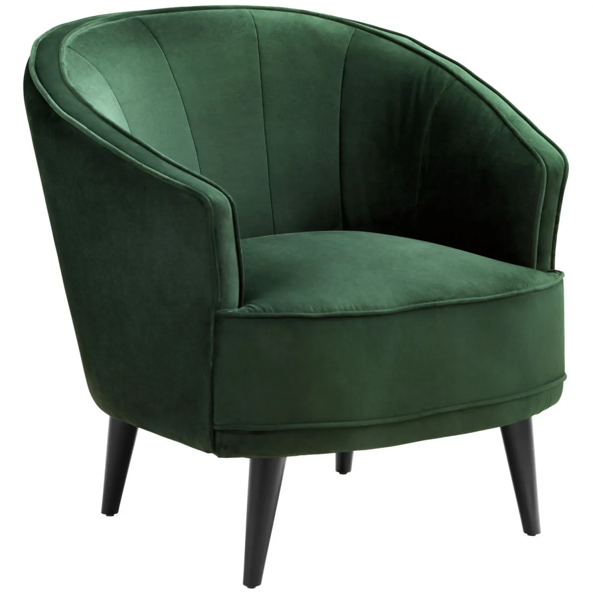 VEGA Poltrona Garbo; 86x75x84 cm (LxPxH); seduta abete, struttura nero - immagine 1