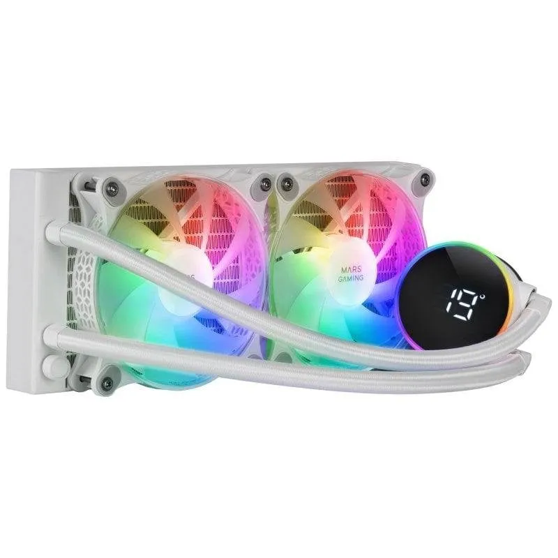 Refrigerazione Liquida Mars Gaming ML-LCD240 240mm 2 Ventole ARGB LCD - immagine 1