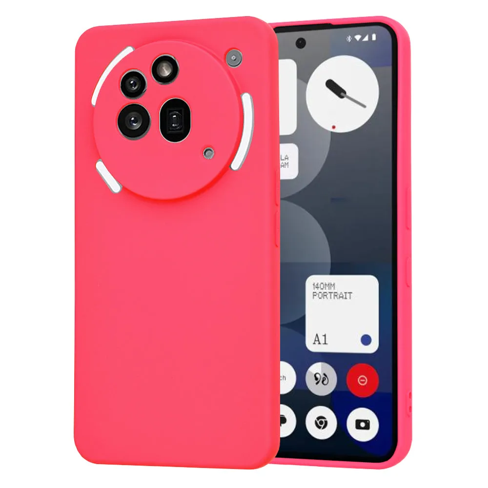 Custodia per Nothing Phone (3a) Pro, Techsuit, SoftFlex, Rosa Scuro - immagine 1