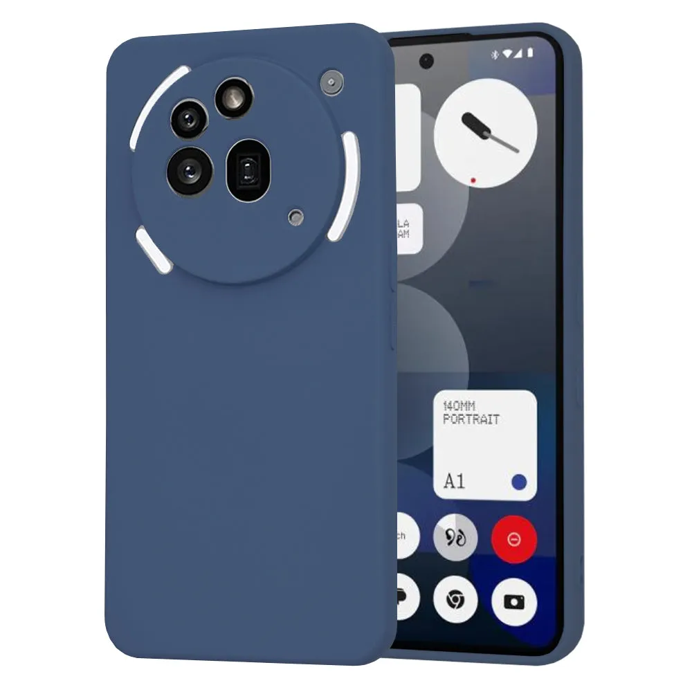 Custodia per Nothing Phone (3a) Pro, Techsuit, SoftFlex, Blu scuro - immagine 1