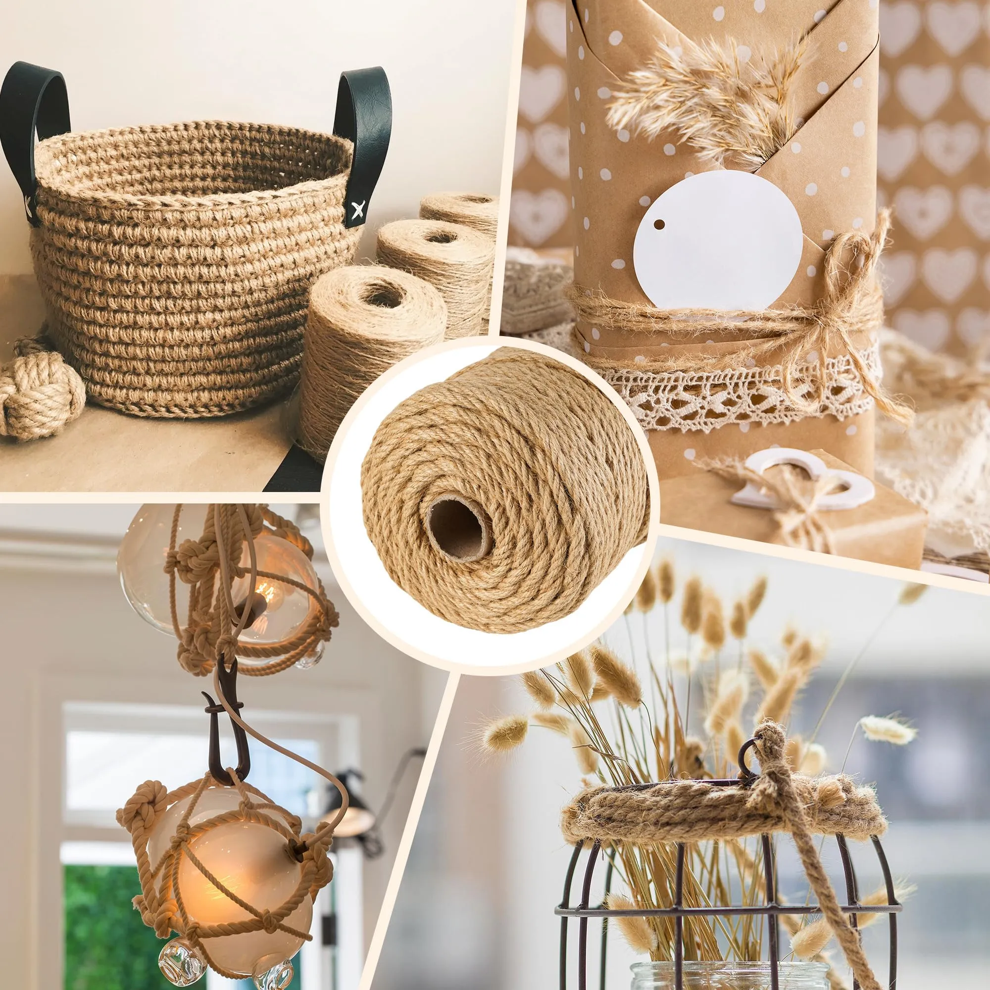 120m Corda per Tiragraffi in Sisal Naturale 8mm - immagine 5