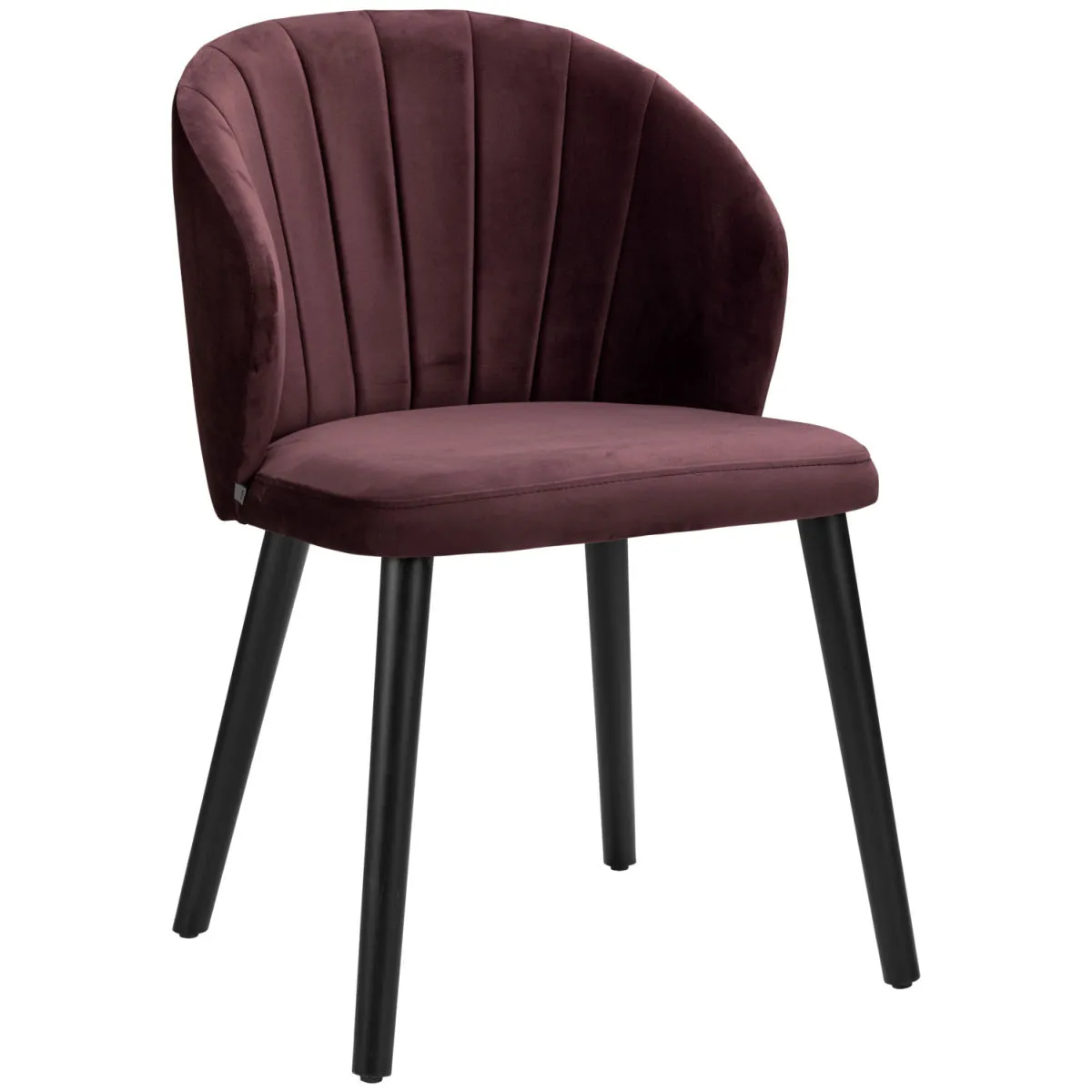 VEGA Poltroncina Ambrosia; 54x59x82 cm (LxPxH); seduta violetto, struttura nero - immagine 1
