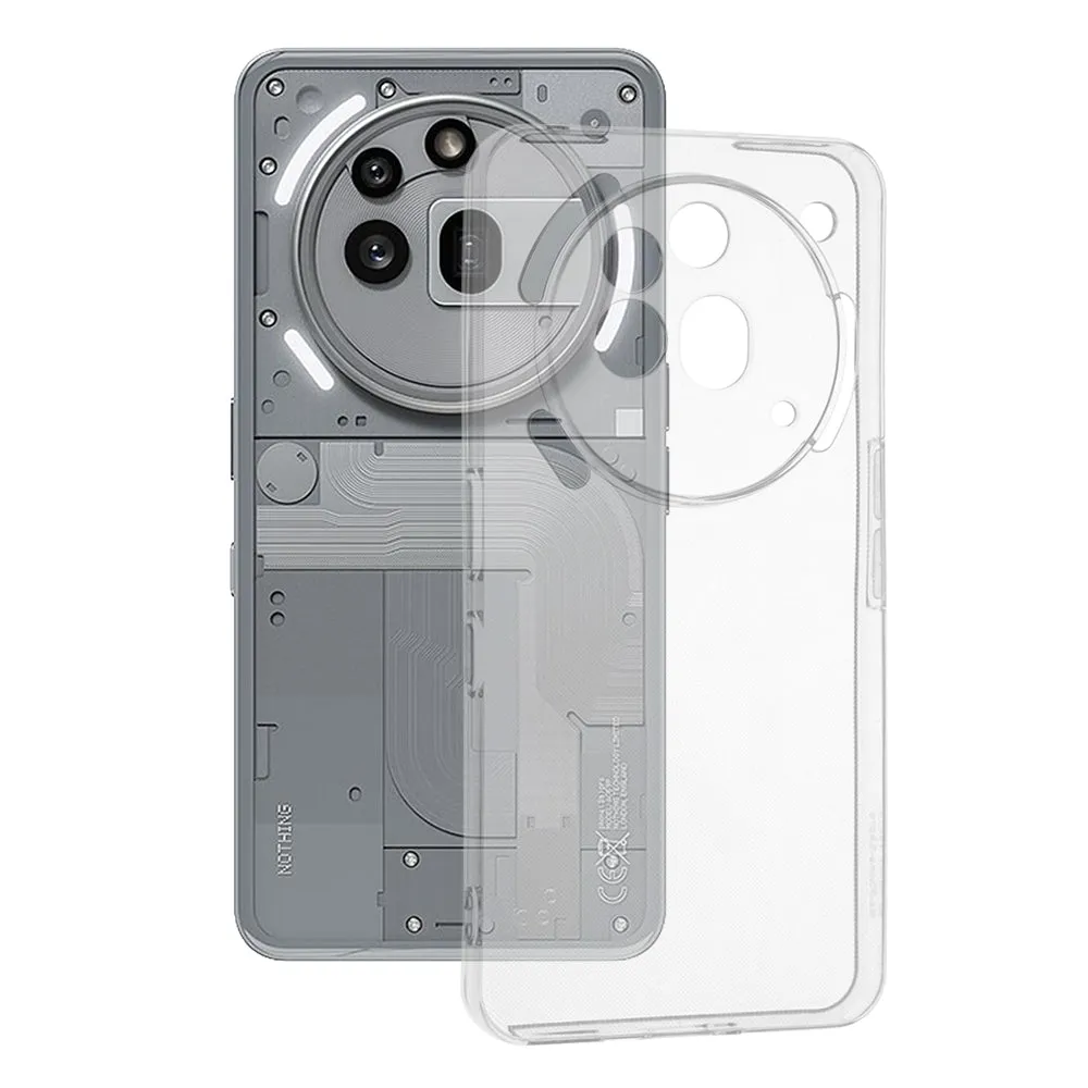Custodia per Nothing Phone (3a) Pro, Techsuit, Chiara, Trasparente - immagine 1