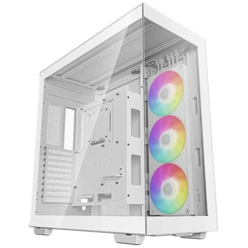 DeepCool CH780 ARGB Mid-Tower ATX in vetro temperato USB-C Bianco - immagine 1