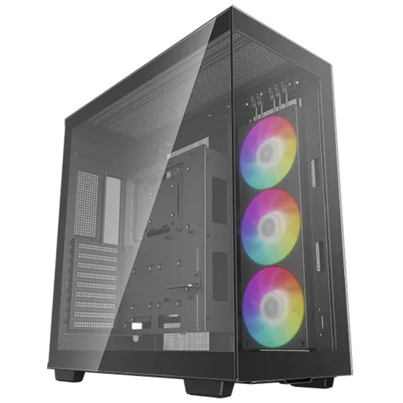DeepCool CH780 ARGB Mid-Tower ATX in vetro temperato USB-C Nero - immagine 1