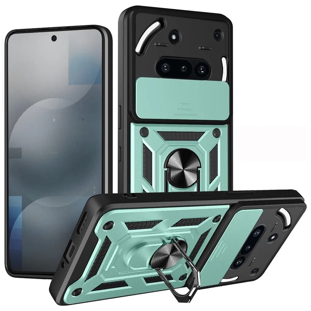 Custodia per Nothing Phone (3a), Techsuit, CamShield, Verde - immagine 1