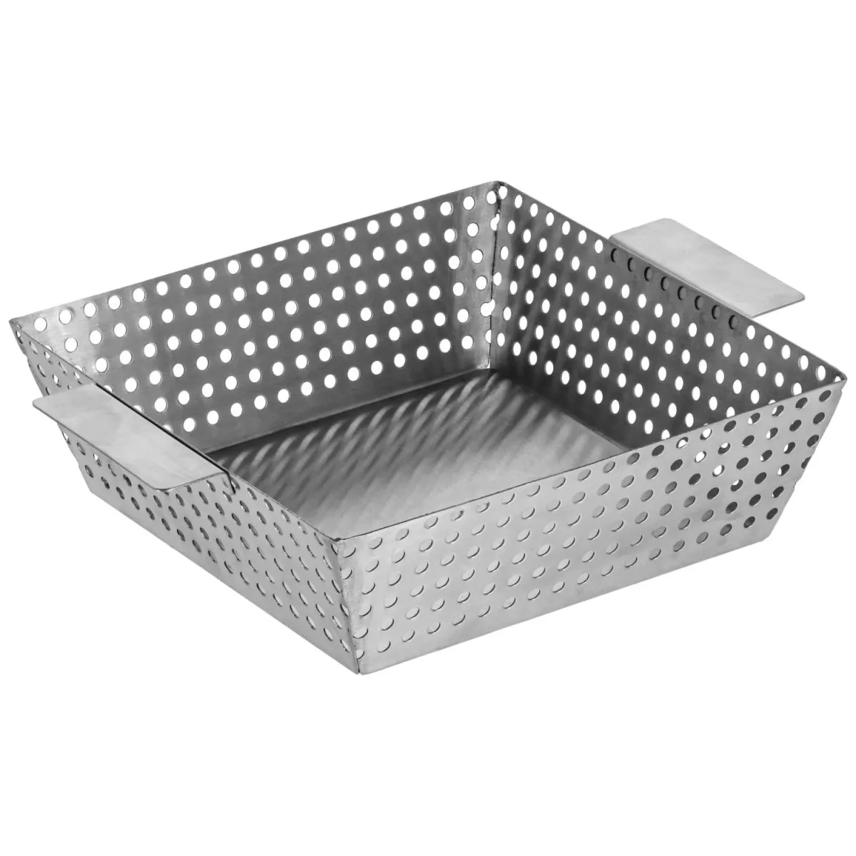 PULSIVA Cestino pane/frutta Livenza; 20x20x5 cm (LxLxH); argento; quadrata - immagine 1