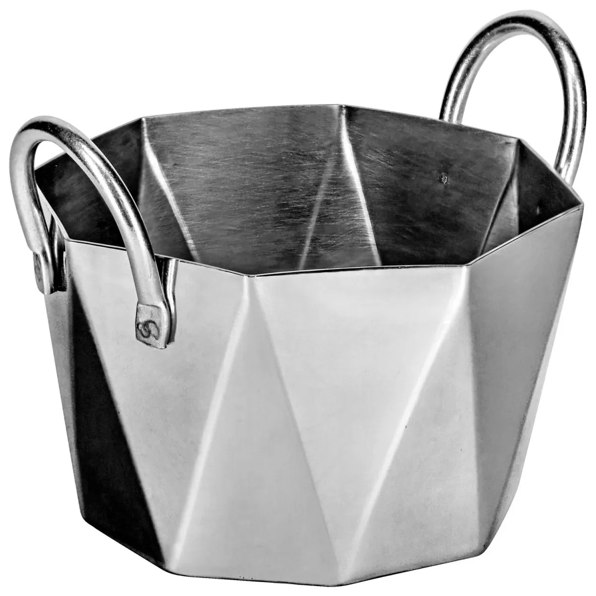 6x VEGA Mini pentola Lambro; 470 ml, 10x7.6 cm (ØxH); argento; ottagonale; 6 pz. / Pacco - immagine 1