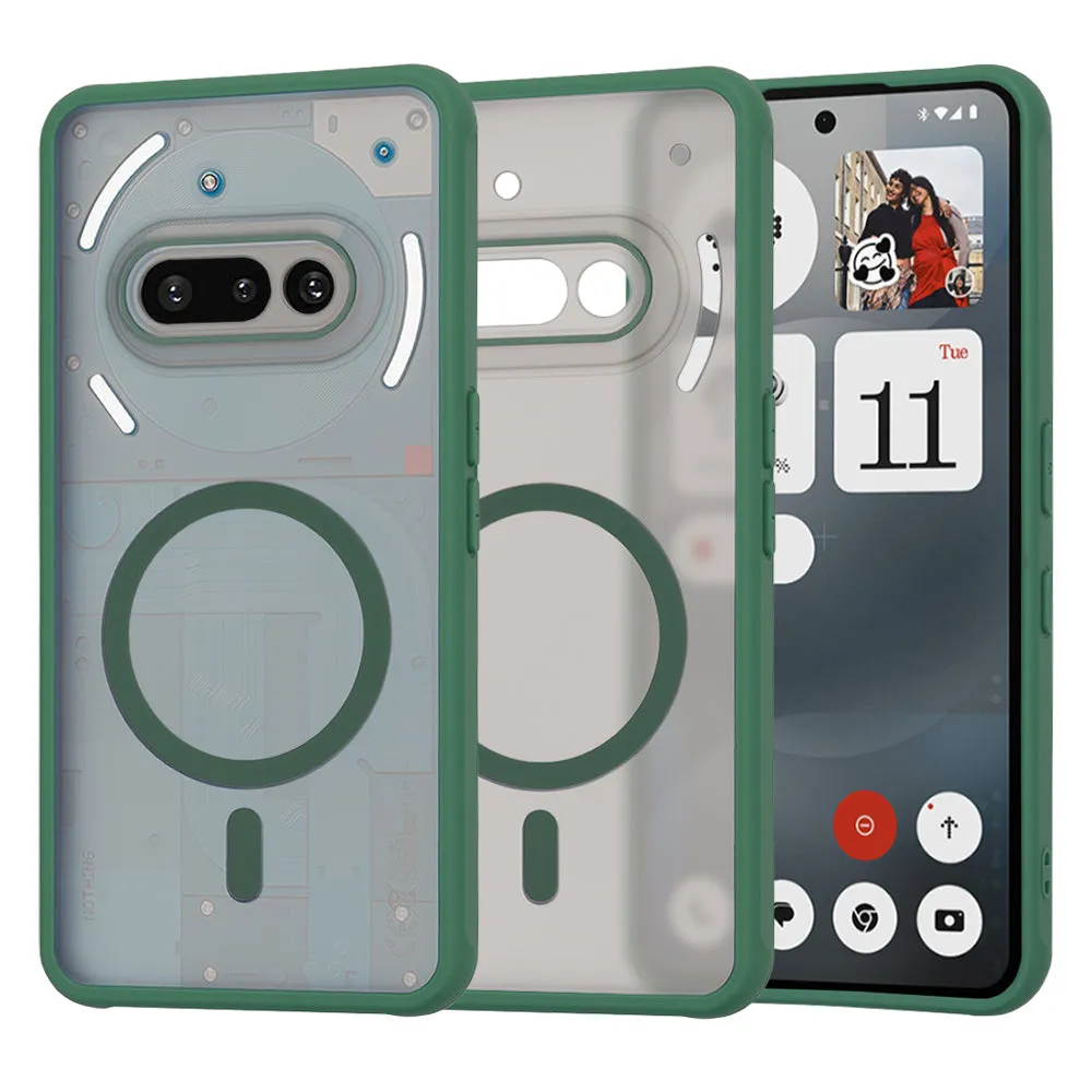 Custodia MagSafe per Nothing Phone (3a), Techsuit, HaloFrost, Verde - immagine 1