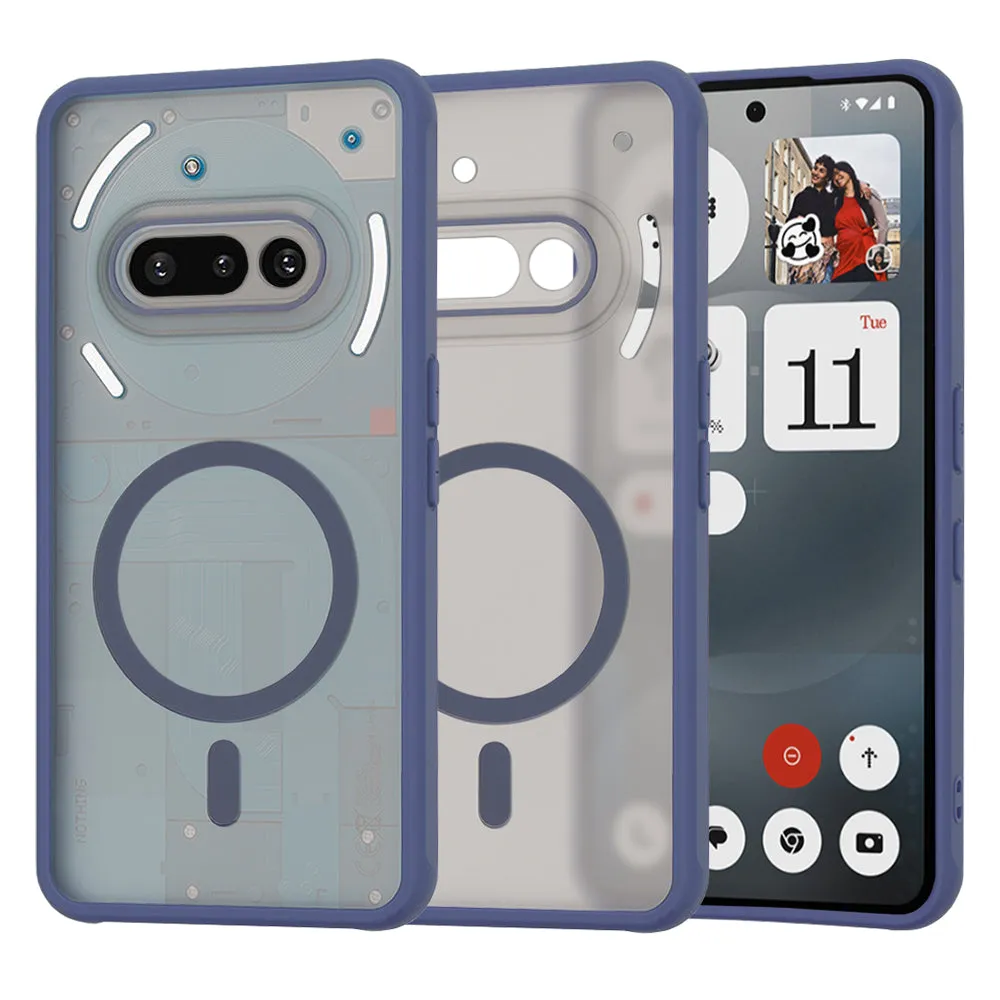 Custodia MagSafe per Nothing Phone (3a), Techsuit, HaloFrost, Blu Navy - immagine 1