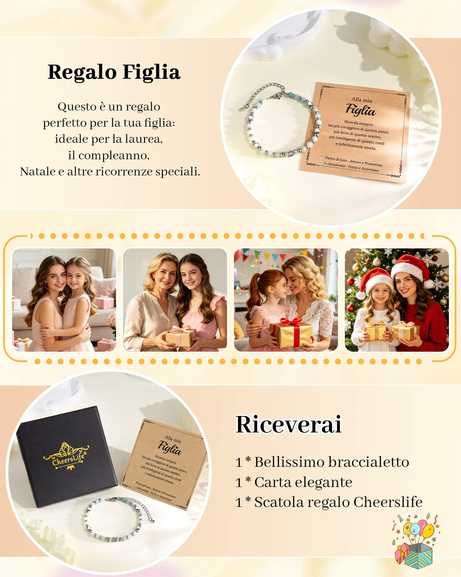 Cheerslife Regalo Ragazza 12 Anni Femmina Bracciale Ragazza - immagine 6