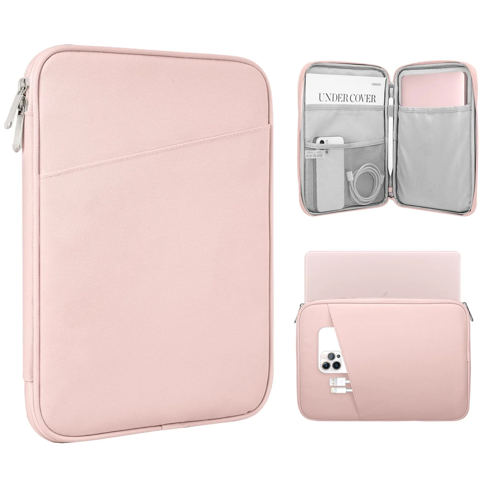 TiMOVO Custodia per Laptop 13,3–14" con Tasca, Leggera e Resistente, Rosa - immagine 1