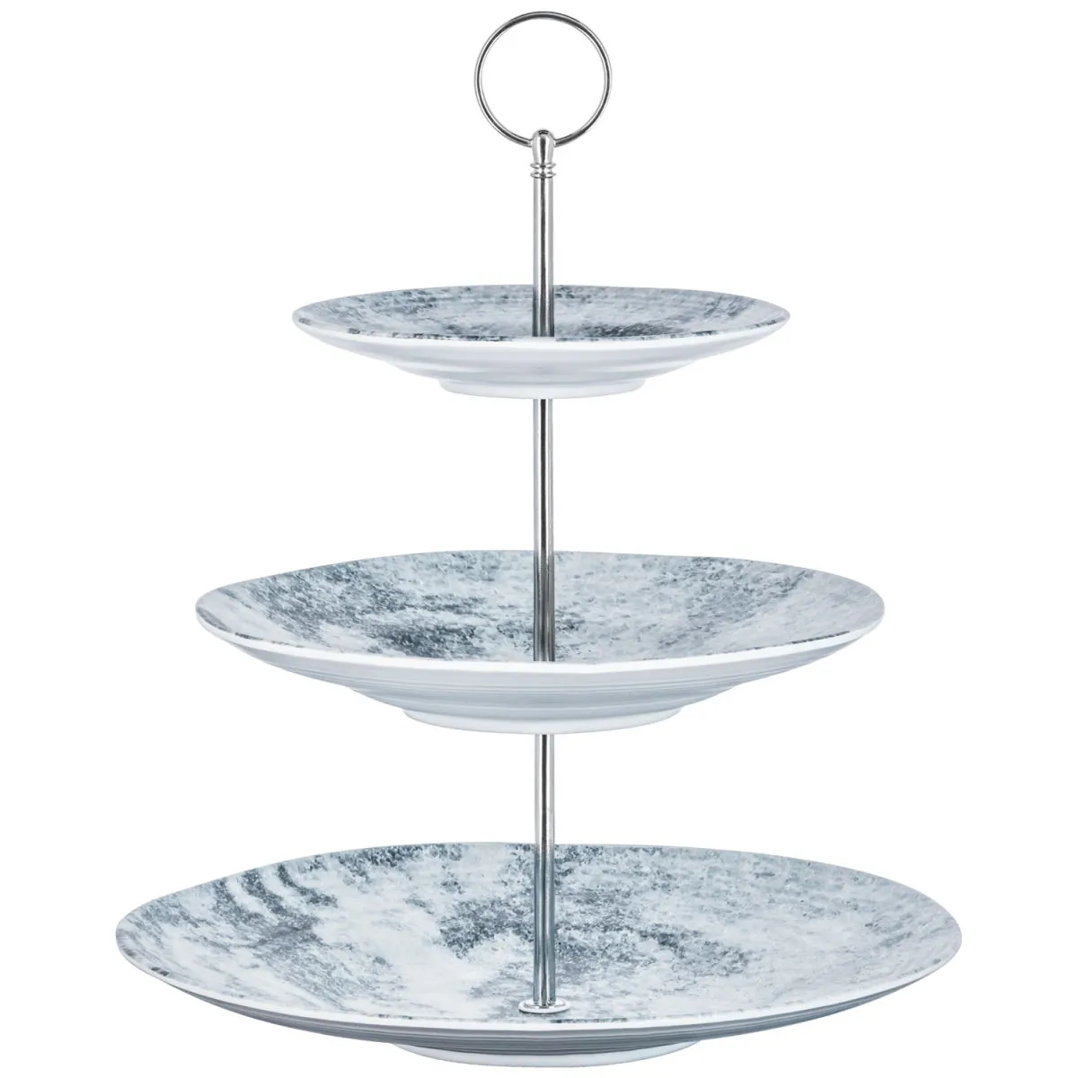 VEGA Etagere Melezza a tre ripiani; 16x33 cm (ØxH); grigio; rotonda - immagine 1