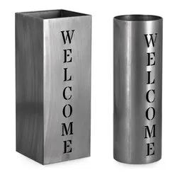 DYRIN Set porta ombrelli Argento - immagine 1