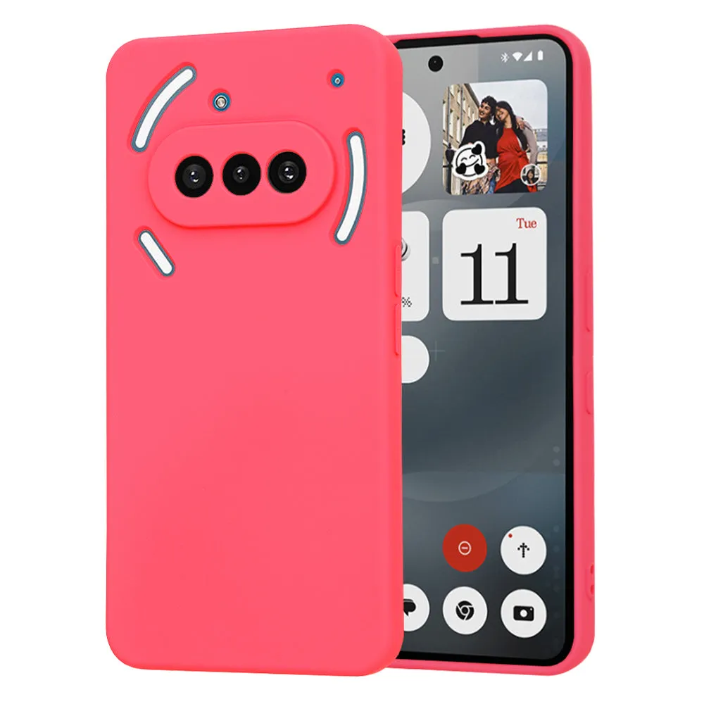 Custodia per Nothing Phone (3a), Techsuit, SoftFlex, Rosa Scuro - immagine 1