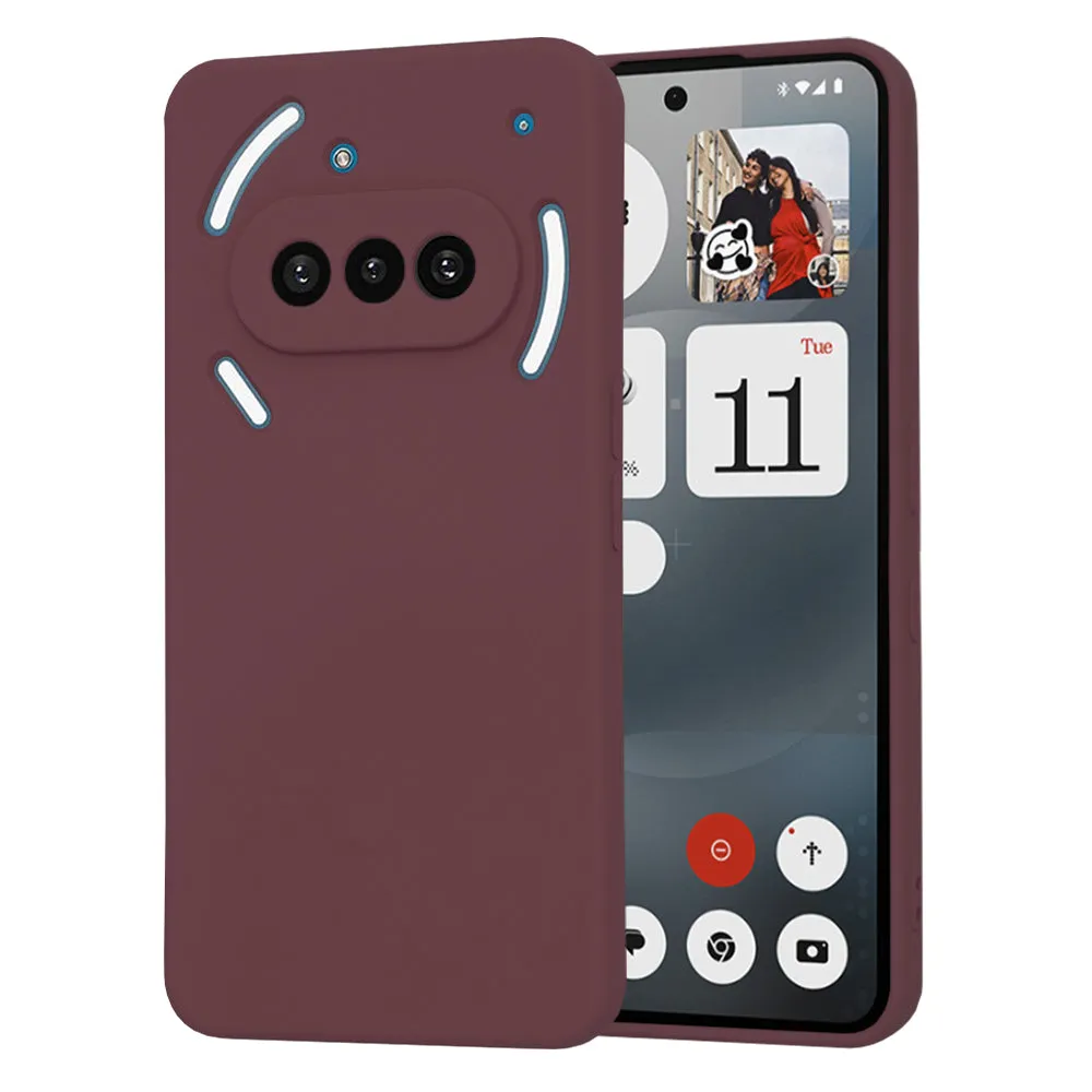 Custodia per Nothing Phone (3a), Techsuit, SoftFlex, Vinaccia - immagine 1