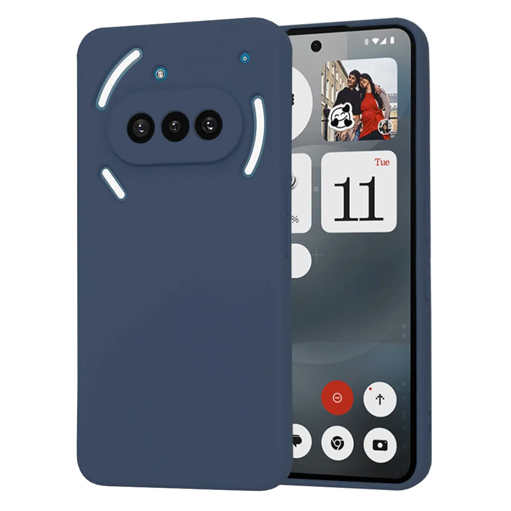 Custodia per Nothing Phone (3a), Techsuit, SoftFlex, Blu scuro - immagine 1