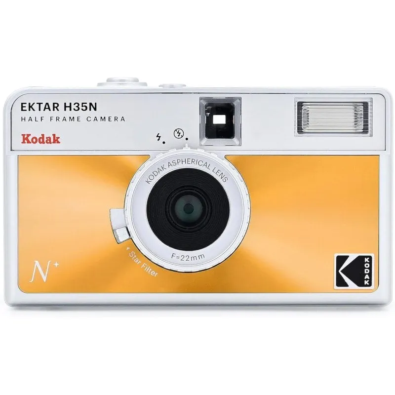 Fotocamera analogica Kodak Ektar H35n 35 mm arancione - immagine 1
