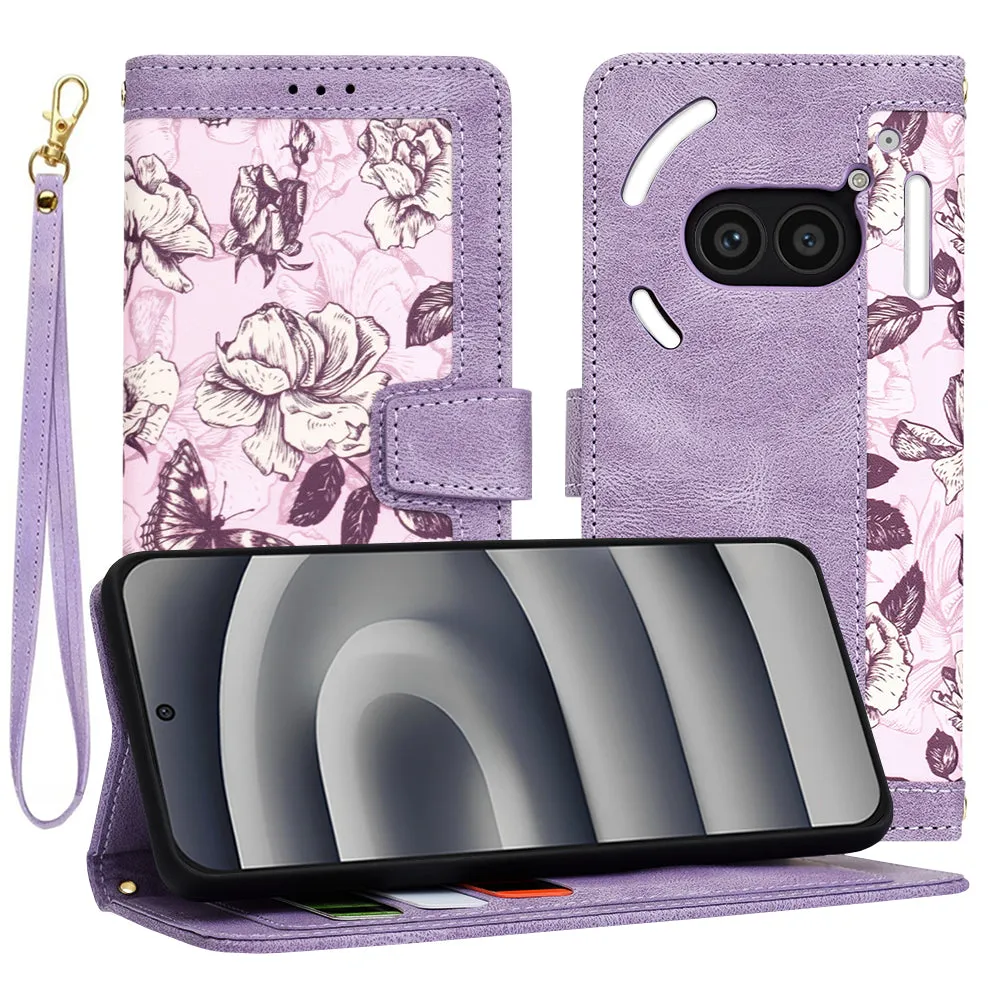 Custodia per Nothing Phone (2a) Plus / Phone (2a), Techsuit, FlipCraft, Viola - immagine 1