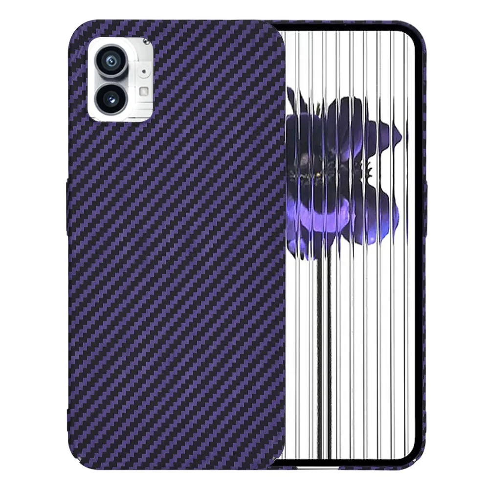 Custodia per Nothing Phone (1), Techsuit, Carbonite FiberShell, Viola - immagine 1