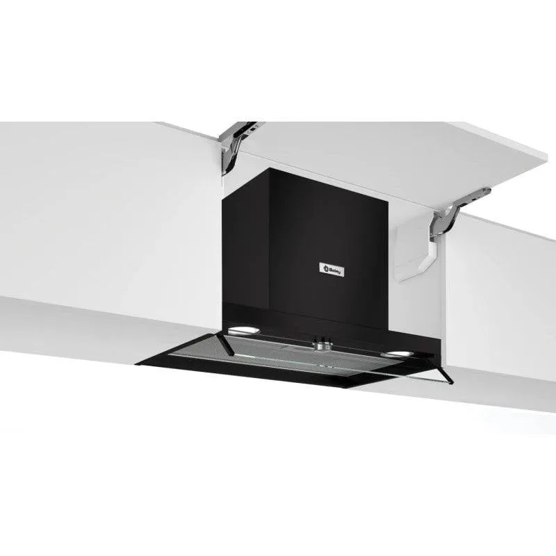 Campana extractora Balay 3BD866MN Doppia modalità 60cm visiera in vetro nero - immagine 1